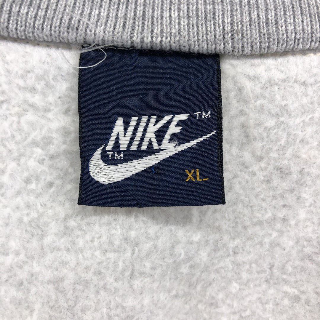 80'S Nike Navy Tag High Neck Sweat Vest Men's XL Size Vintage unclear gray type Vintage Second Hand