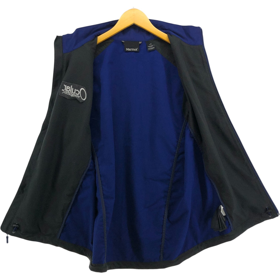 Marmot Softshell Vest, Men's Size L polyester blue type Vintage Second Hand