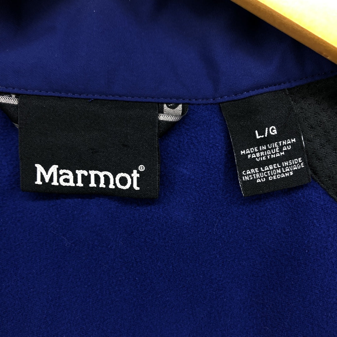 Marmot Softshell Vest, Men's Size L polyester blue type Vintage Second Hand