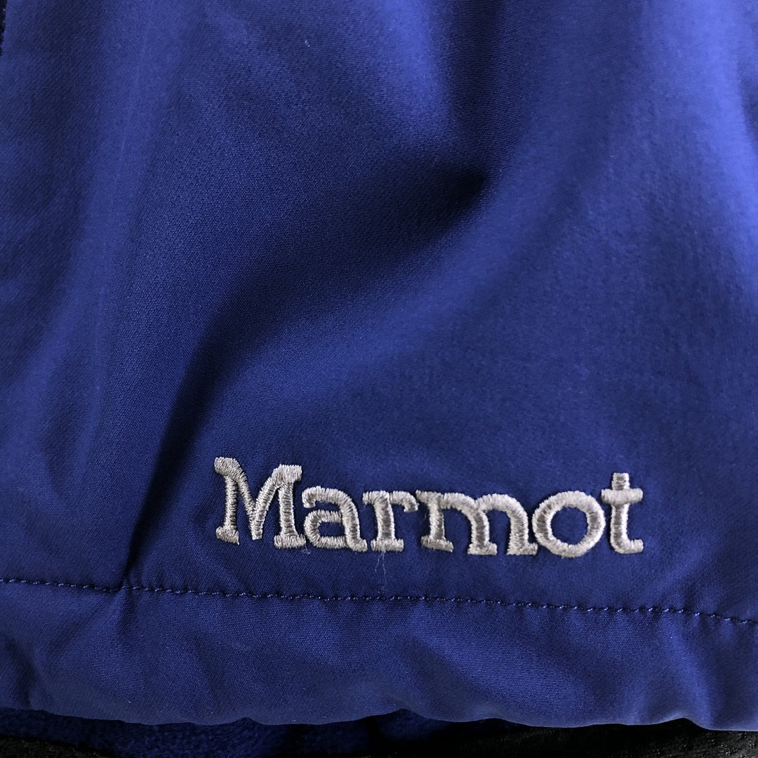 Marmot Softshell Vest, Men's Size L polyester blue type Vintage Second Hand
