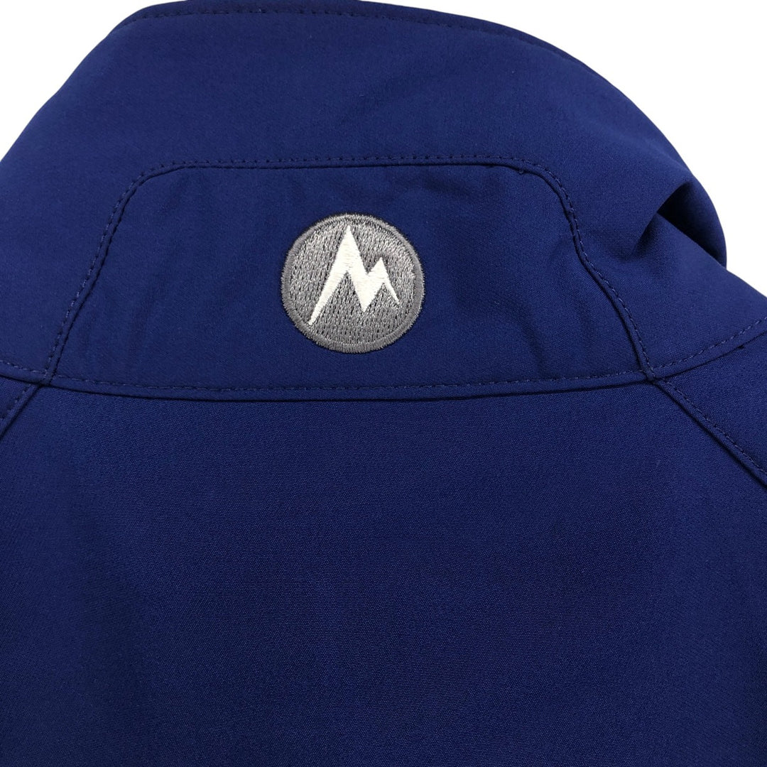 Marmot Softshell Vest, Men's Size L polyester blue type Vintage Second Hand