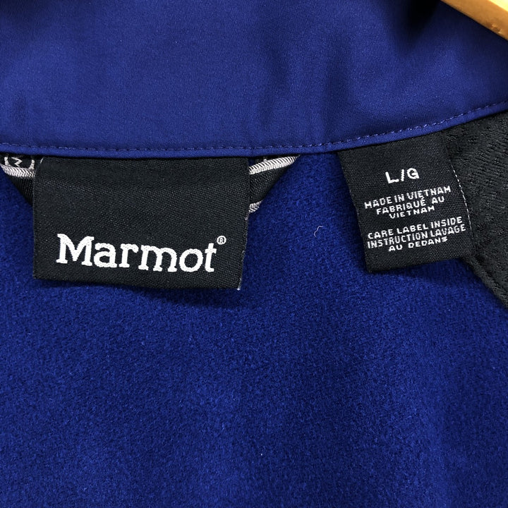 Marmot Softshell Vest, Men's Size L polyester blue type Vintage Second Hand