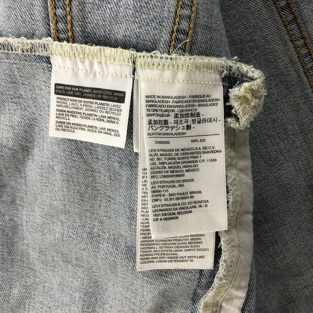 Levi's Cut-off Denim Vest, Men's Size L cotton blue type Vintage Second Hand