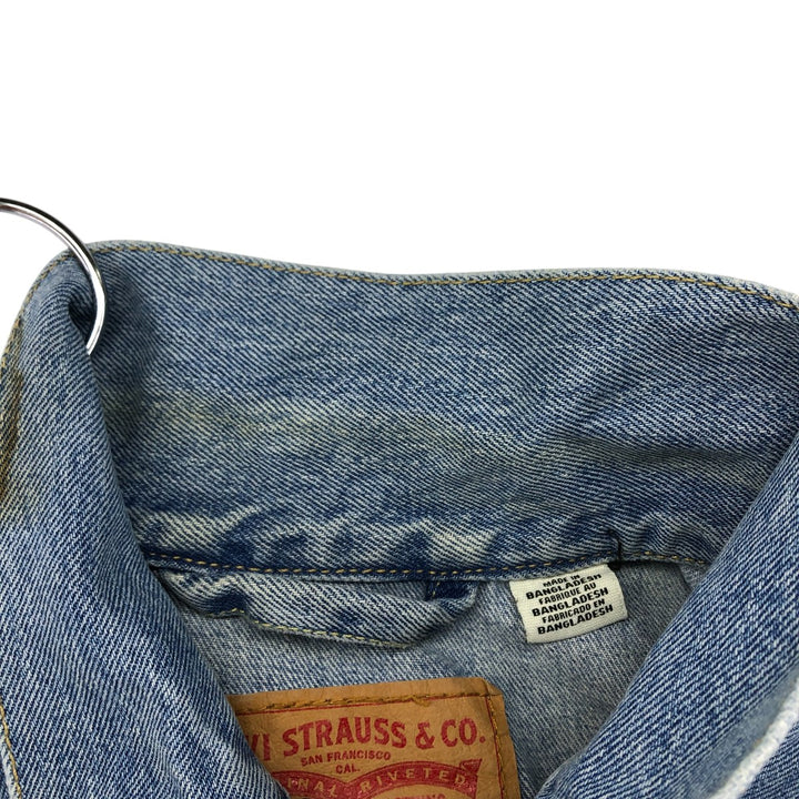 Levi's Cut-off Denim Vest, Men's Size L cotton blue type Vintage Second Hand
