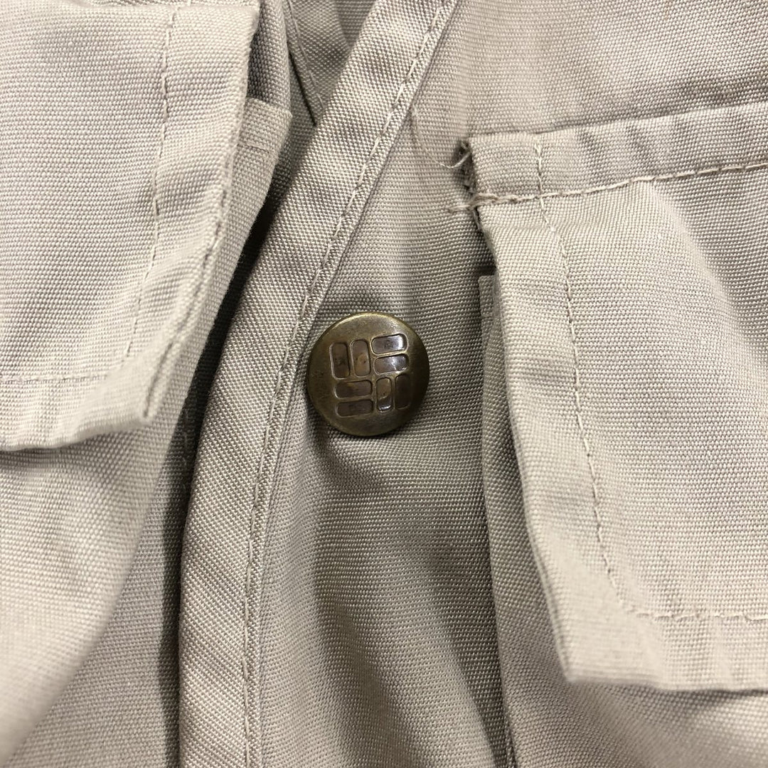 Vintage 1970'S Columbia Yellowstone Tag Fishing Vest, Men's Size Medium polyester Beige type Vintage Second Hand