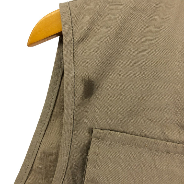 Vintage 1970'S Columbia Yellowstone Tag Fishing Vest, Men's Size Medium polyester Beige type Vintage Second Hand