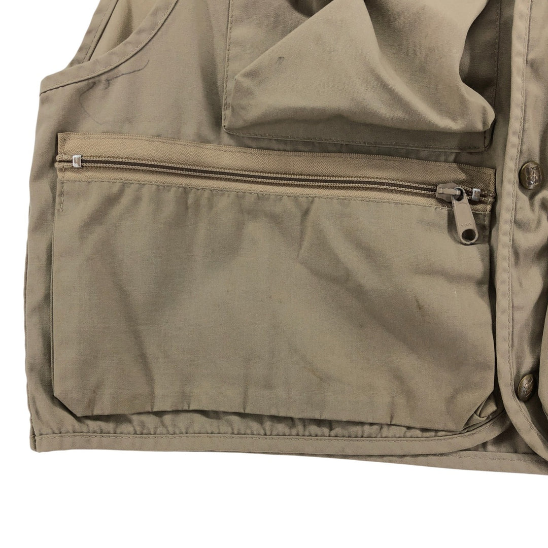 Vintage 1970'S Columbia Yellowstone Tag Fishing Vest, Men's Size Medium polyester Beige type Vintage Second Hand