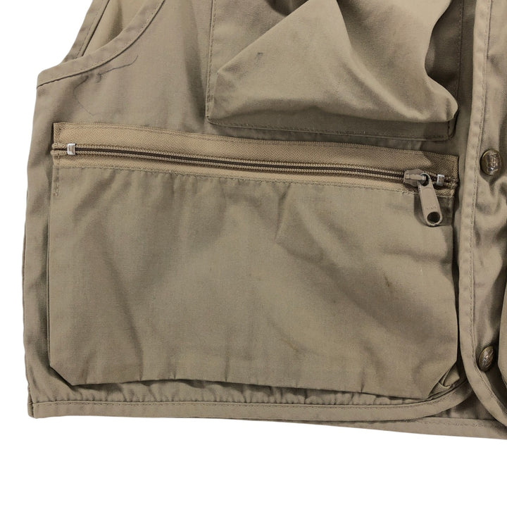 Vintage 1970'S Columbia Yellowstone Tag Fishing Vest, Men's Size Medium polyester Beige type Vintage Second Hand