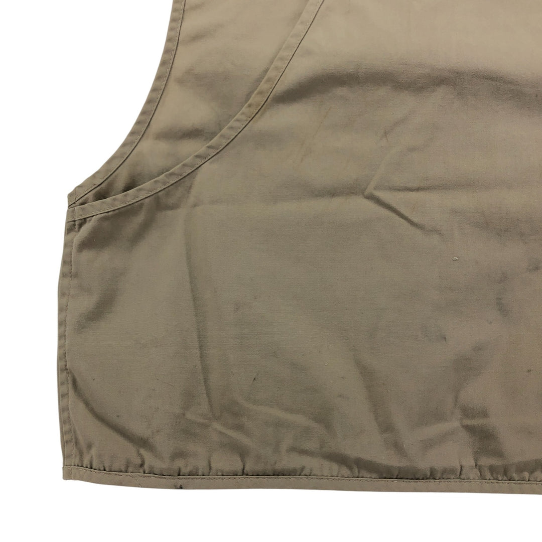 Vintage 1970'S Columbia Yellowstone Tag Fishing Vest, Men's Size Medium polyester Beige type Vintage Second Hand