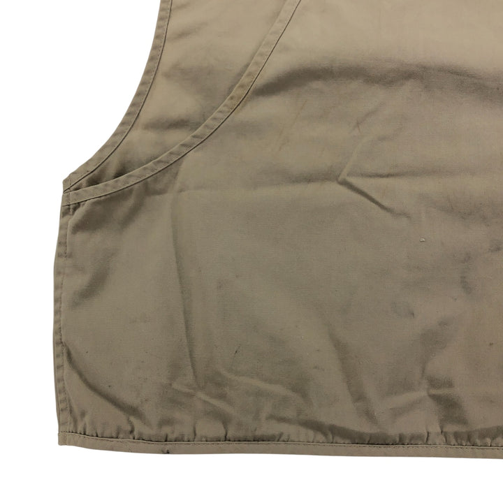 Vintage 1970'S Columbia Yellowstone Tag Fishing Vest, Men's Size Medium polyester Beige type Vintage Second Hand