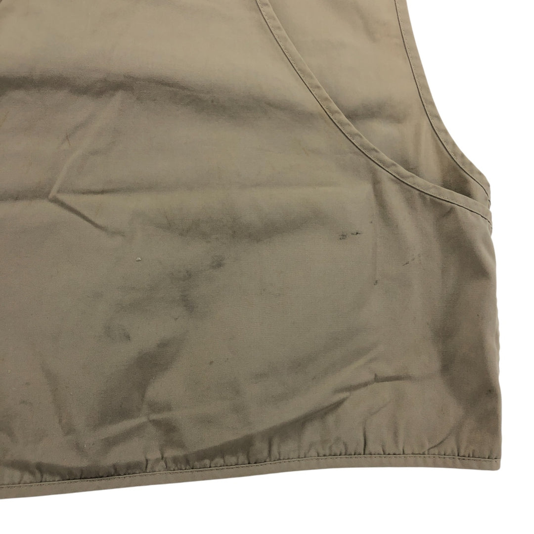 Vintage 1970'S Columbia Yellowstone Tag Fishing Vest, Men's Size Medium polyester Beige type Vintage Second Hand