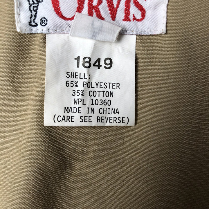 80's Orvis fishing vest, men's size L polyester brown type Vintage Second Hand