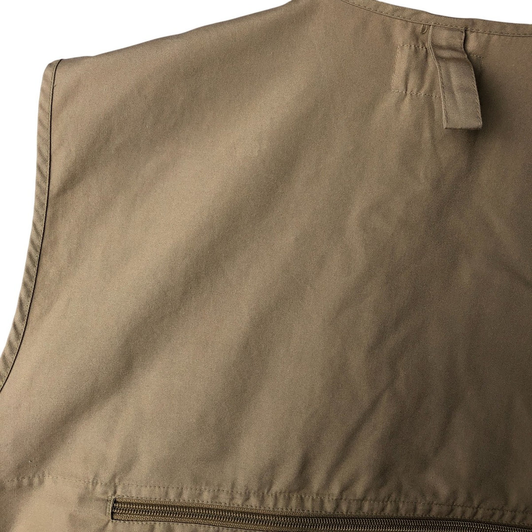 80's Orvis fishing vest, men's size L polyester brown type Vintage Second Hand