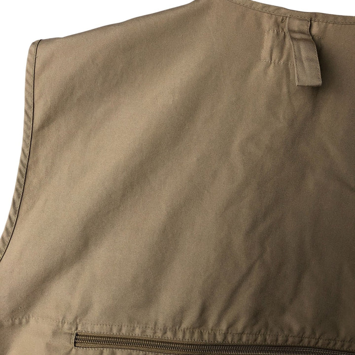 80's Orvis fishing vest, men's size L polyester brown type Vintage Second Hand