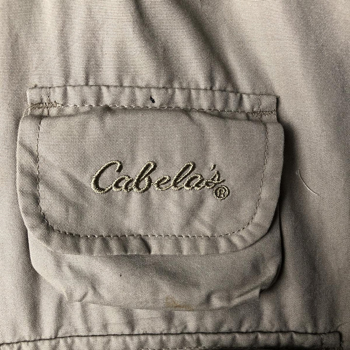 Cabelas Fishing Vest, Men's S Size polyester Beige type Vintage Second Hand