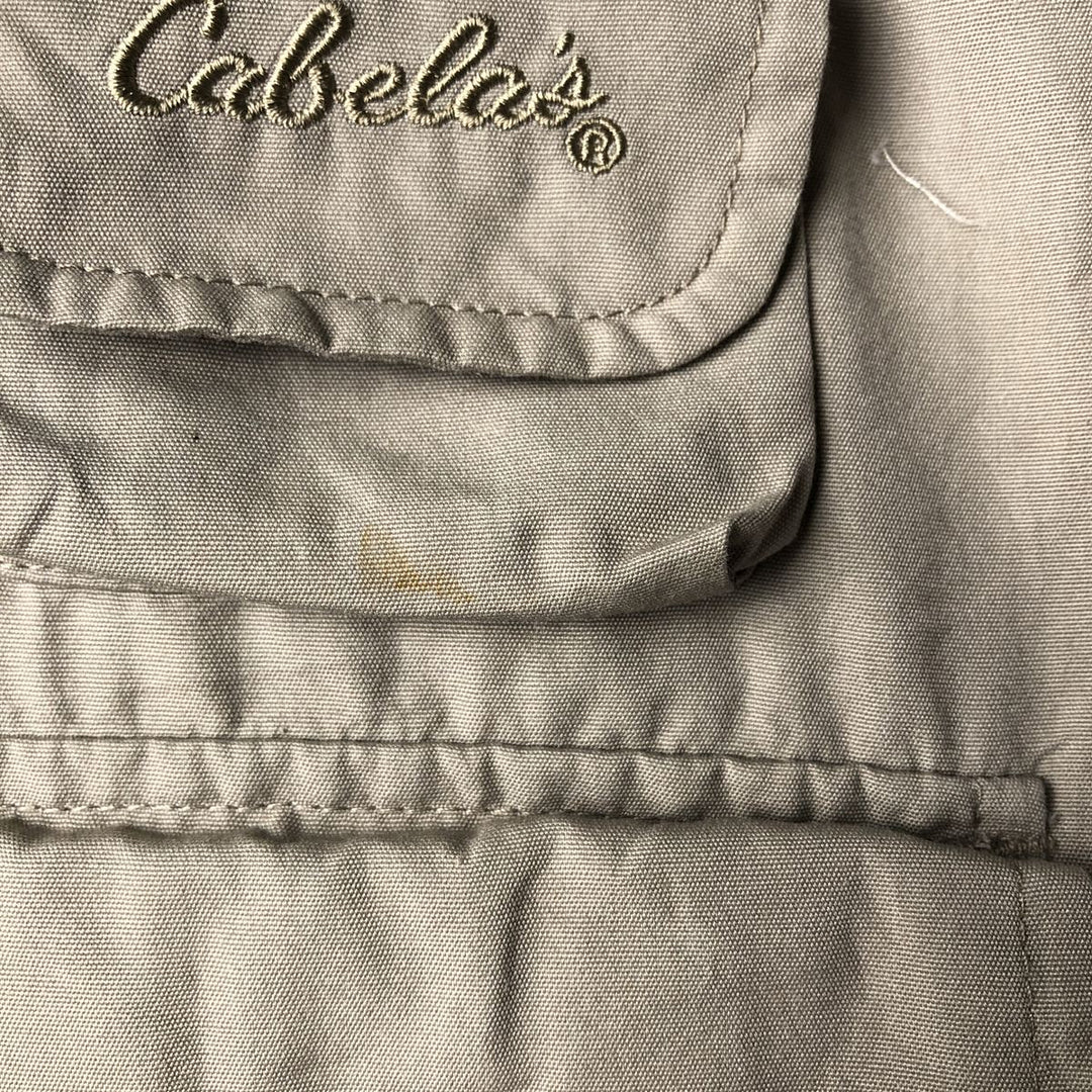 Cabelas Fishing Vest, Men's S Size polyester Beige type Vintage Second Hand