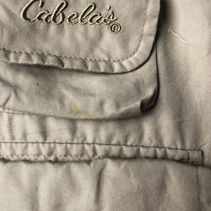 Cabelas Fishing Vest, Men's S Size polyester Beige type Vintage Second Hand