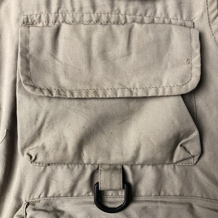 Cabelas Fishing Vest, Men's S Size polyester Beige type Vintage Second Hand