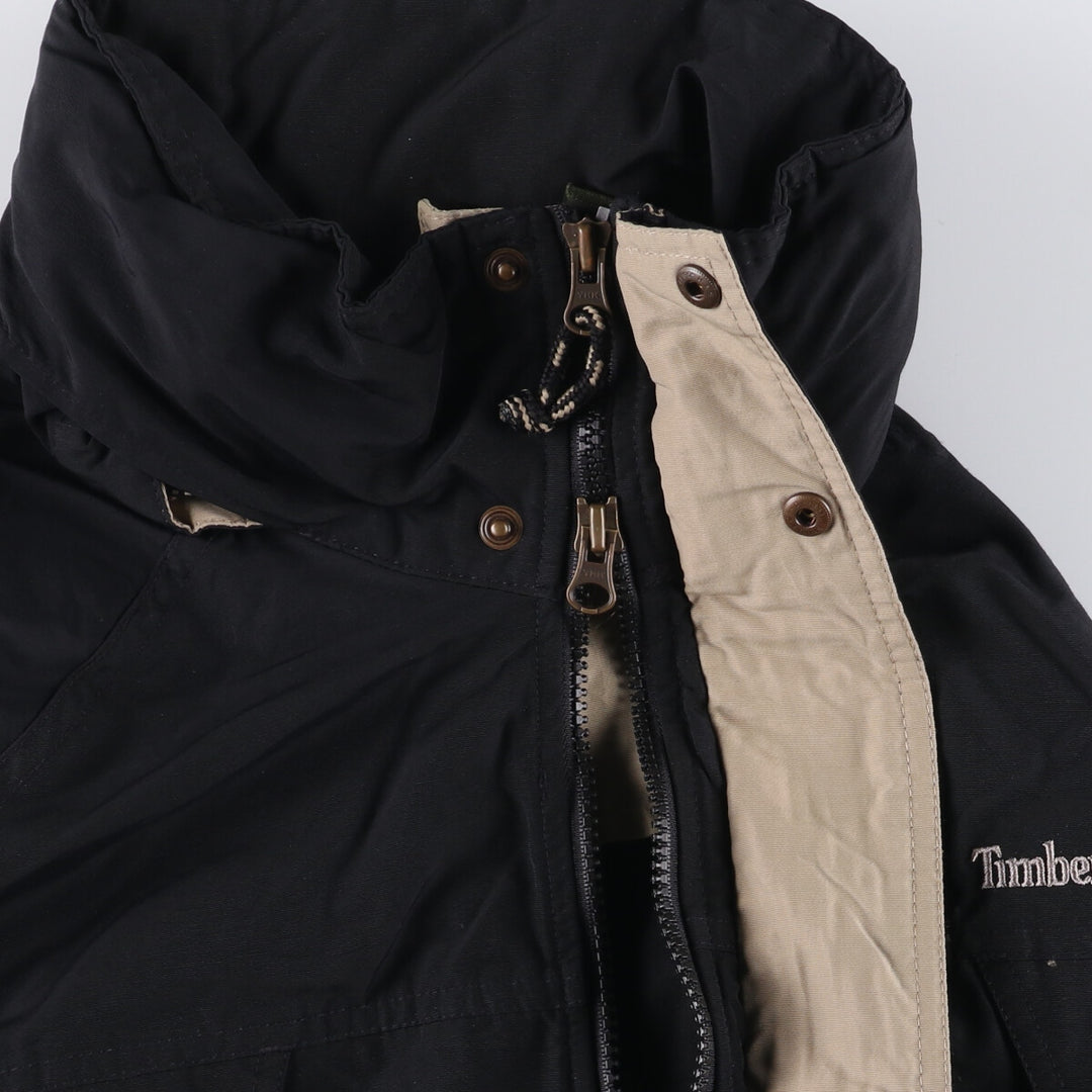 90s-00'S Timberland WEATHERGEAR windbreaker, men's size M cotton black type Vintage Second Hand