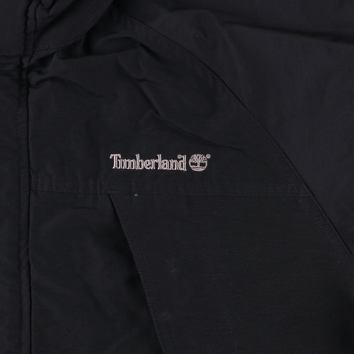 90s-00'S Timberland WEATHERGEAR windbreaker, men's size M cotton black type Vintage Second Hand