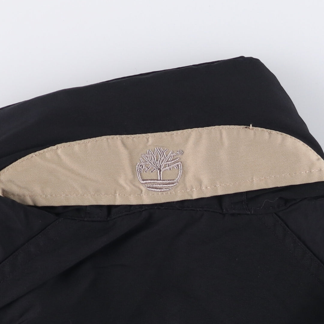 90s-00'S Timberland WEATHERGEAR windbreaker, men's size M cotton black type Vintage Second Hand