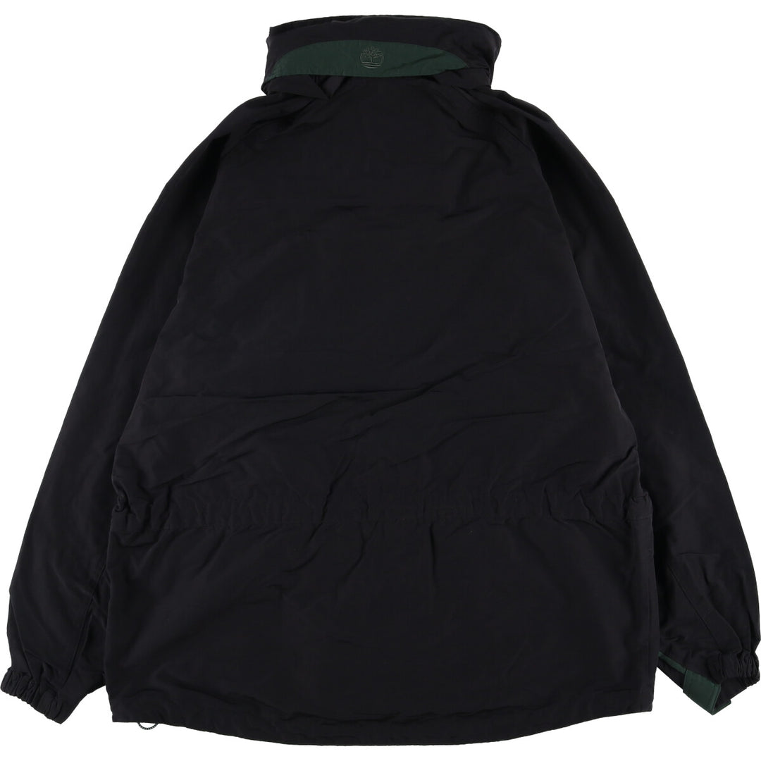 90s-00'S Timberland WEATHERGEAR windbreaker, men's size L cotton black type Vintage Second Hand