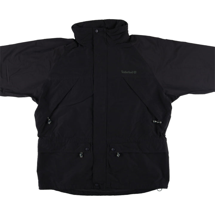 90s-00'S Timberland WEATHERGEAR windbreaker, men's size L cotton black type Vintage Second Hand