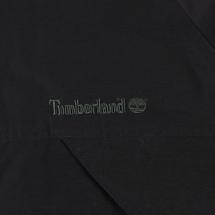 90s-00'S Timberland WEATHERGEAR windbreaker, men's size L cotton black type Vintage Second Hand