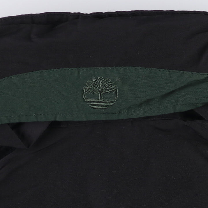 90s-00'S Timberland WEATHERGEAR windbreaker, men's size L cotton black type Vintage Second Hand