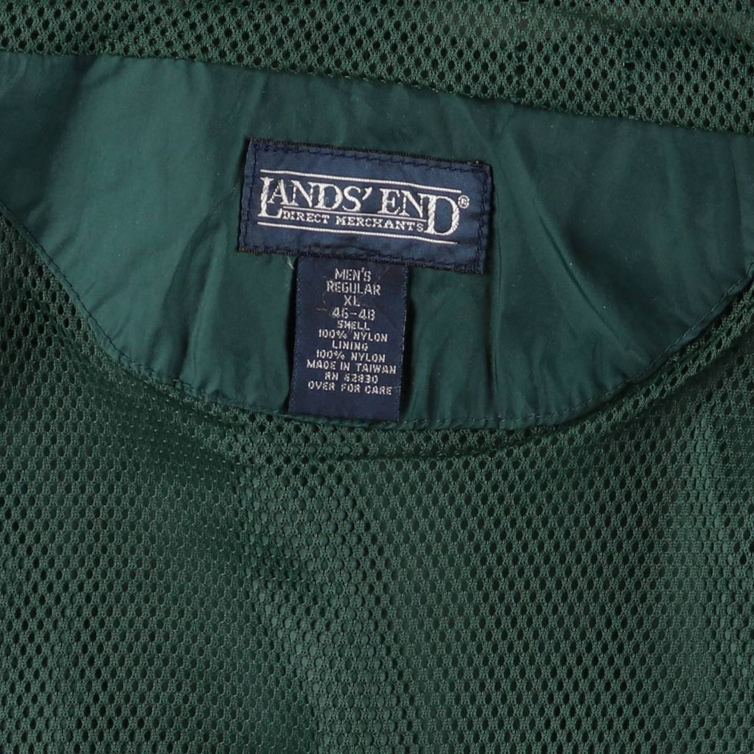 Vintage 80s-90'S Lands'End nylon parka, men's size XL Nylon Green type dark green Vintage Second Hand