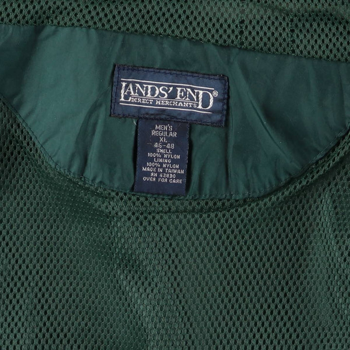 Vintage 80s-90'S Lands'End nylon parka, men's size XL Nylon Green type dark green Vintage Second Hand