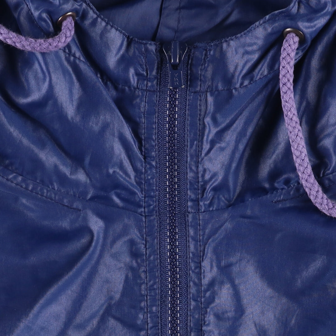 Vintage 80s-90'S Lacoste Izod Anorak Parka, Men's Size Medium Nylon navy blue type Vintage Second Hand