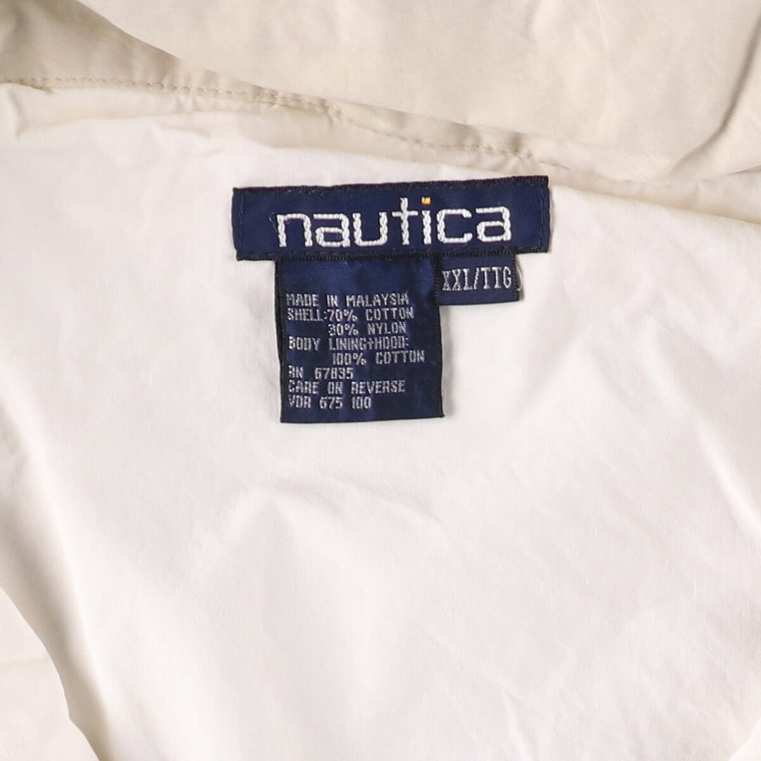 90'S Nautica Sailing Jacket, Men's, XXL, Vintage cotton ivory Vintage Second Hand