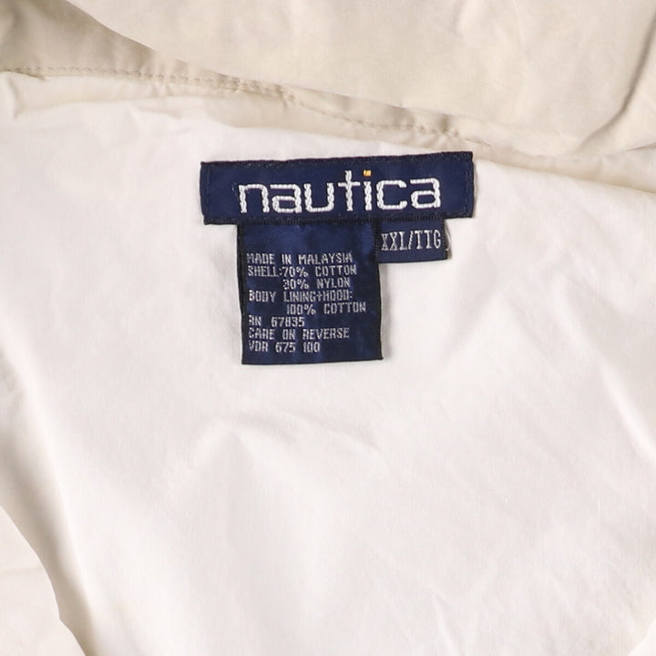 90'S Nautica Sailing Jacket, Men's, XXL, Vintage cotton ivory Vintage Second Hand
