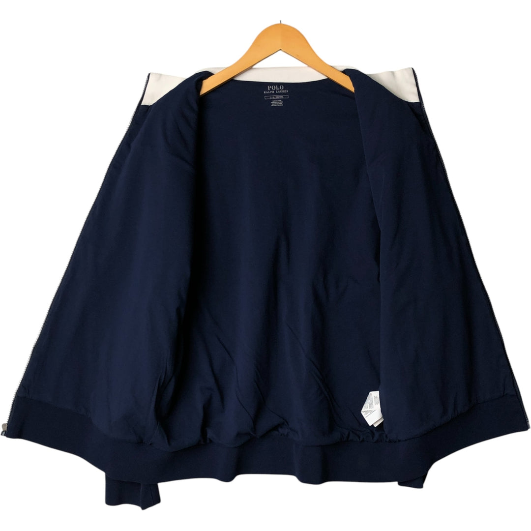 Ralph Lauren POLO RALPH LAUREN Crazy Pattern Jersey Track Jacket, Men's Size L cotton white type Vintage Second Hand