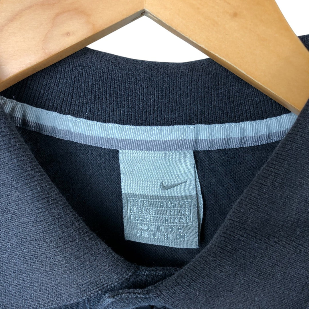 Nike short-sleeved polo shirt, men's size S cotton Charcoal Vintage Second Hand
