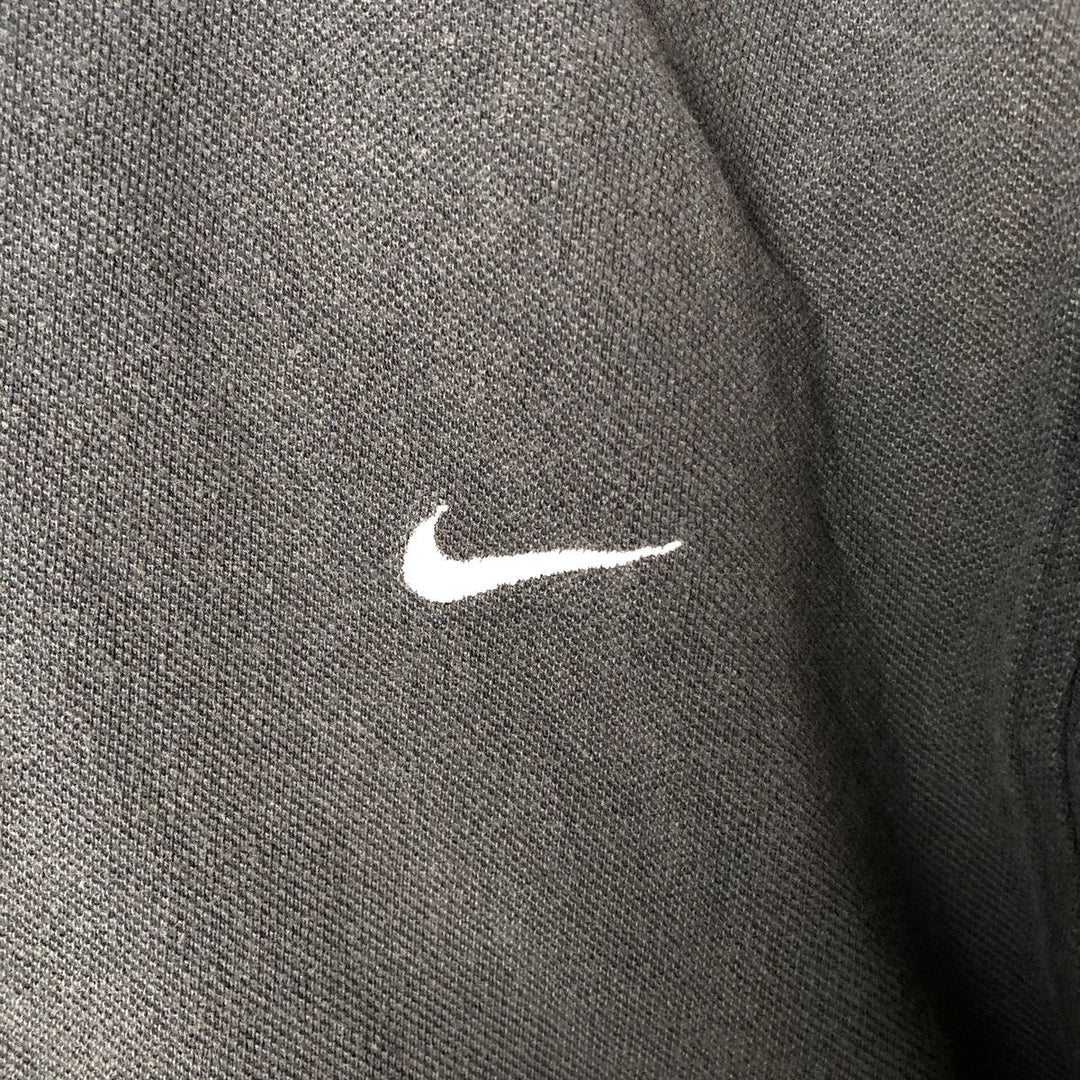 Nike short-sleeved polo shirt, men's size S cotton Charcoal Vintage Second Hand
