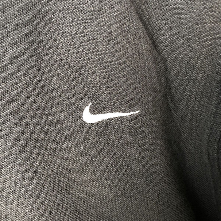 Nike short-sleeved polo shirt, men's size S cotton Charcoal Vintage Second Hand