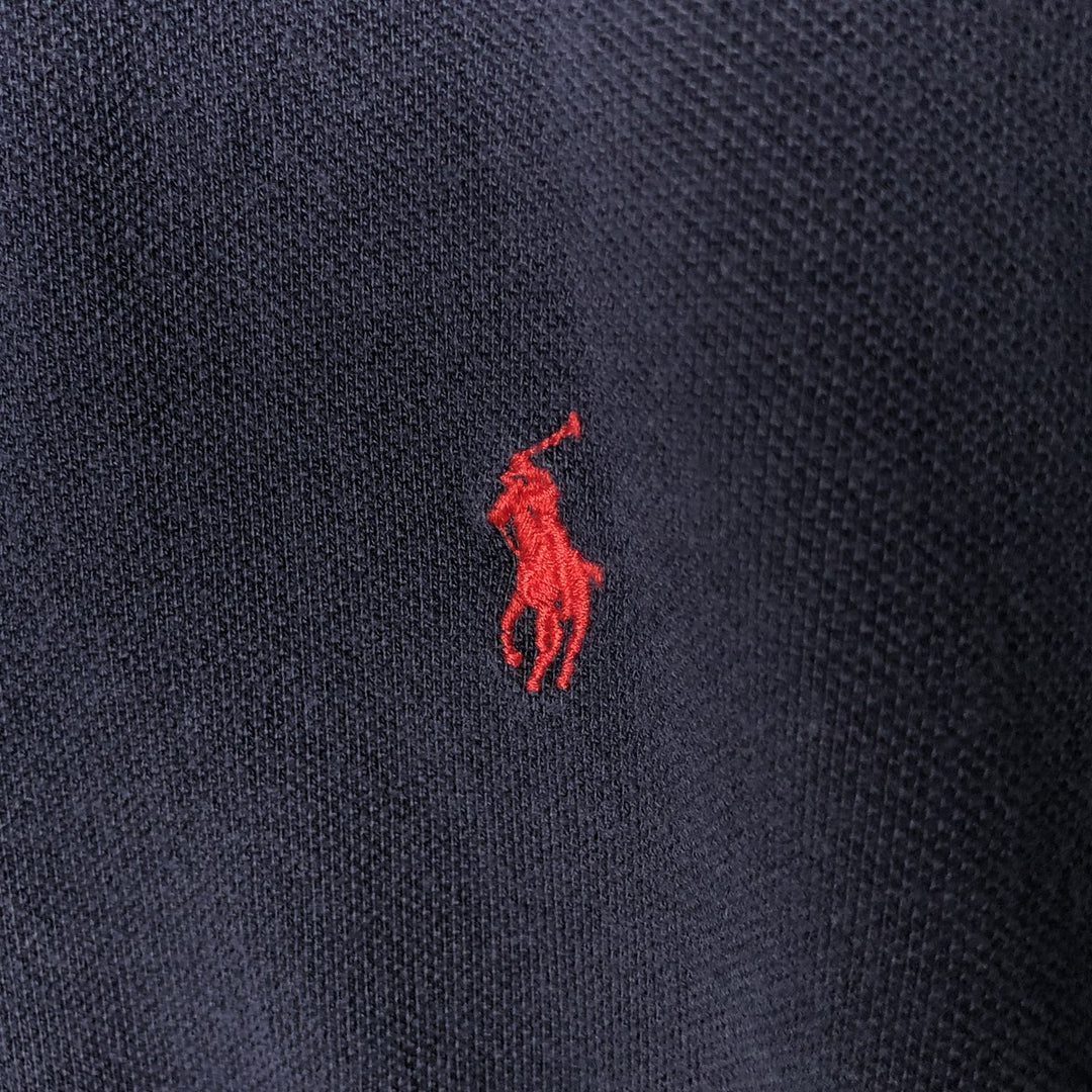 Ralph Lauren POLO by Ralph Lauren short sleeve polo shirt, men's size L cotton navy blue type Vintage Second Hand