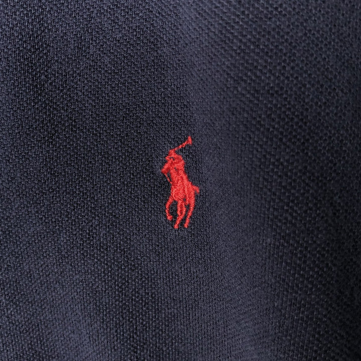 Ralph Lauren POLO by Ralph Lauren short sleeve polo shirt, men's size L cotton navy blue type Vintage Second Hand