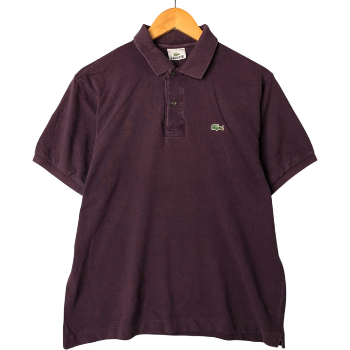 Lacoste LACOSTE Short Sleeve Polo Shirt Size 4 Men's M cotton Red type red-purple Vintage Second Hand