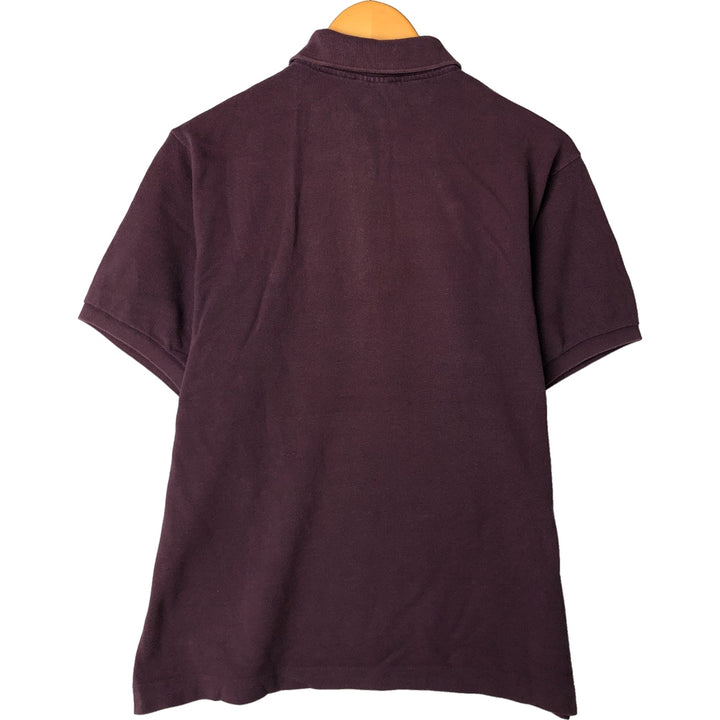 Lacoste LACOSTE Short Sleeve Polo Shirt Size 4 Men's M cotton Red type red-purple Vintage Second Hand