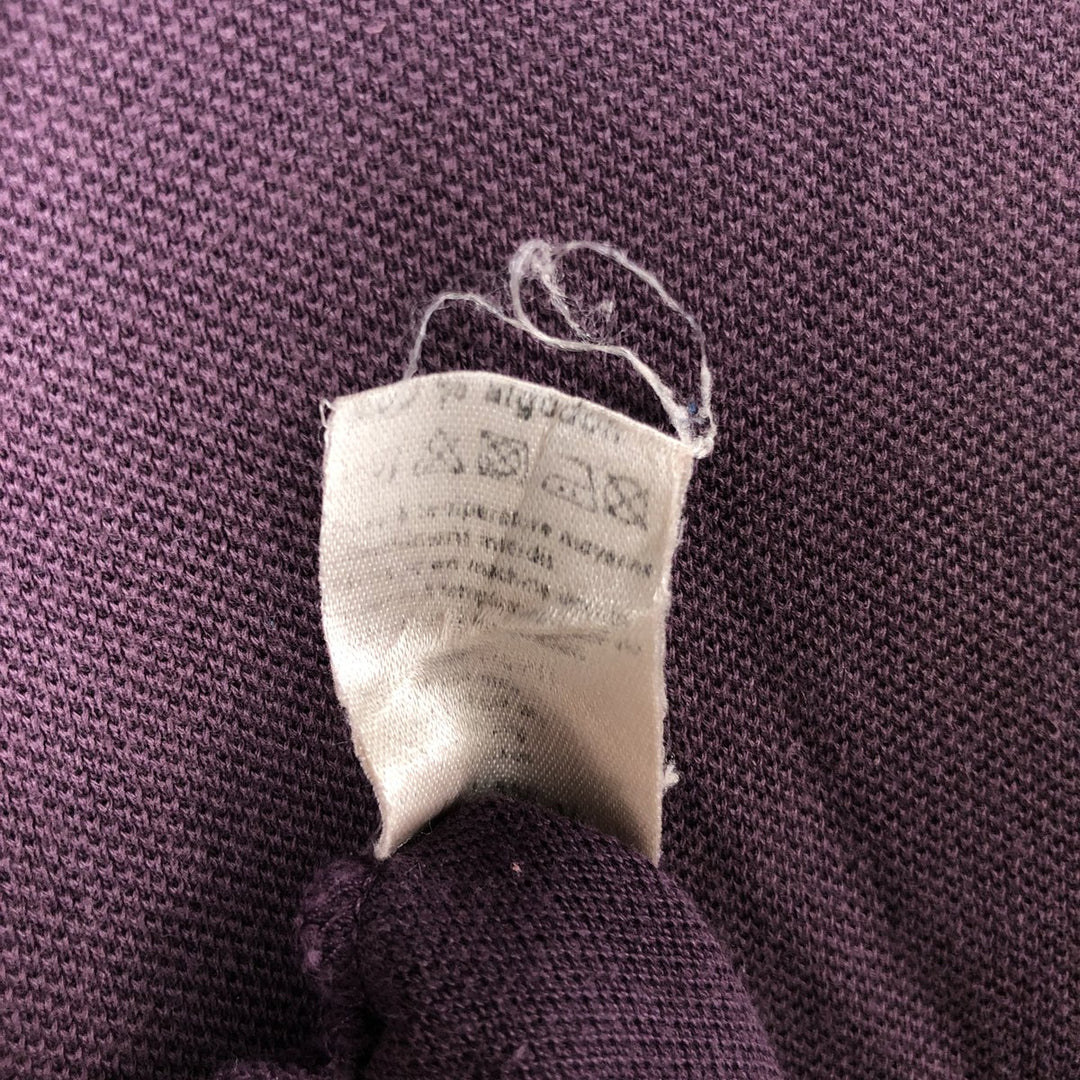 Lacoste LACOSTE Short Sleeve Polo Shirt Size 4 Men's M cotton Red type red-purple Vintage Second Hand