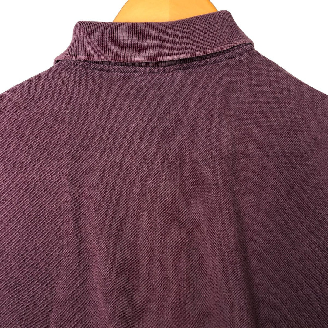 Lacoste LACOSTE Short Sleeve Polo Shirt Size 4 Men's M cotton Red type red-purple Vintage Second Hand