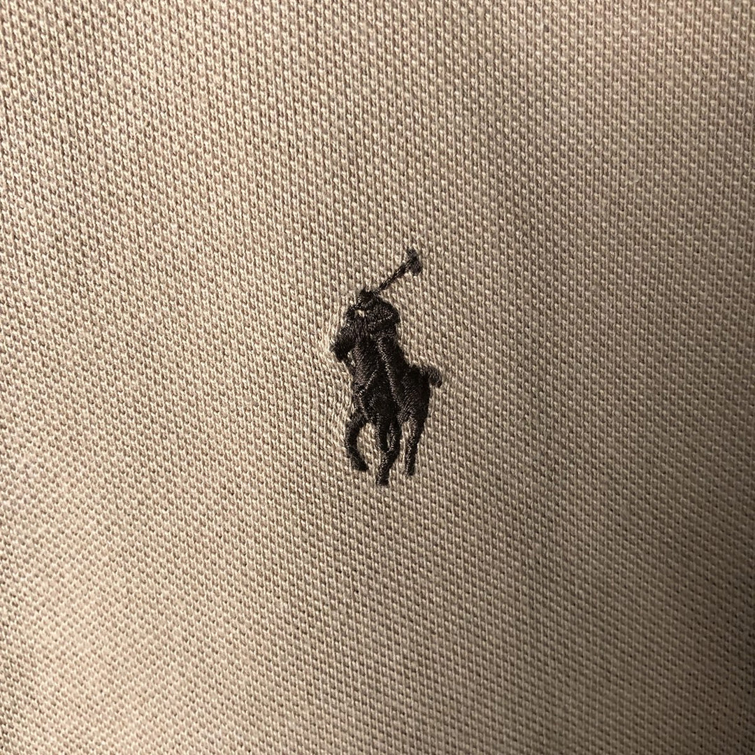 Ralph Lauren POLO by Ralph Lauren short sleeve polo shirt, men's size L cotton Beige type Vintage Second Hand