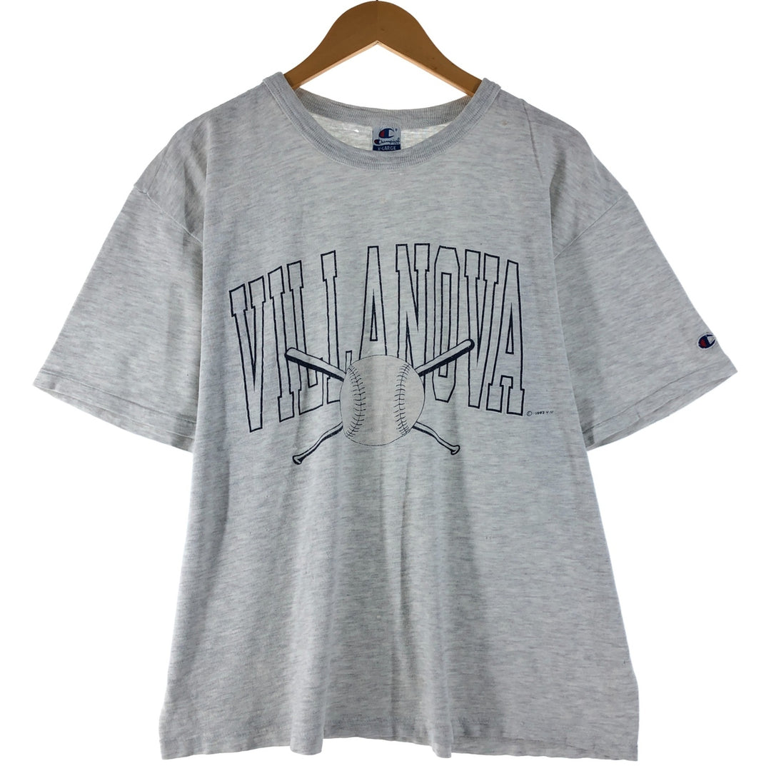 90'S Champion College T-shirt Made in USA Men's XL Vintage cotton gray type Vintage Second Hand