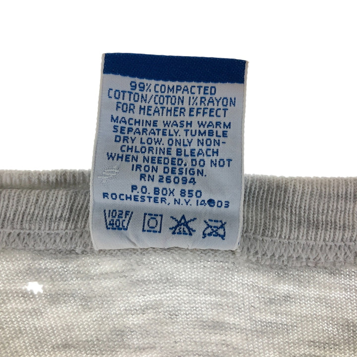 90'S Champion College T-shirt Made in USA Men's XL Vintage cotton gray type Vintage Second Hand