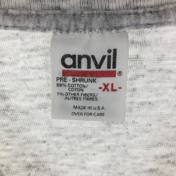 Vintage 1990'S Anvil PENN STATE University College T-Shirt, Made in USA, Men's XL cotton gray type Vintage Second Hand