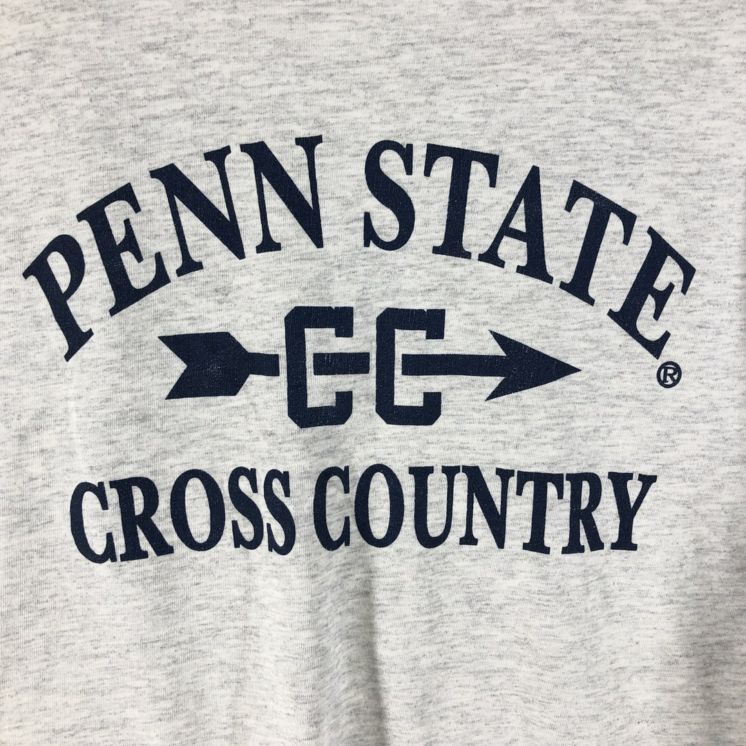 Vintage 1990'S Anvil PENN STATE University College T-Shirt, Made in USA, Men's XL cotton gray type Vintage Second Hand