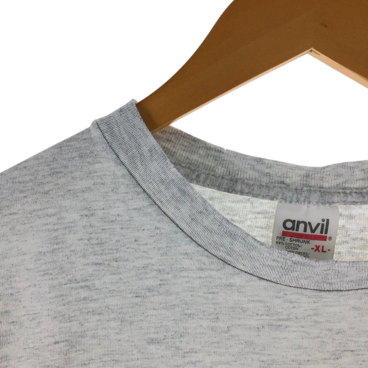 Vintage 1990'S Anvil PENN STATE University College T-Shirt, Made in USA, Men's XL cotton gray type Vintage Second Hand